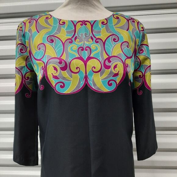 Y2K Retro Banana Republic Artsy Boho Sheath Dress Womens Small Baroque Chic - Picture 6 of 10